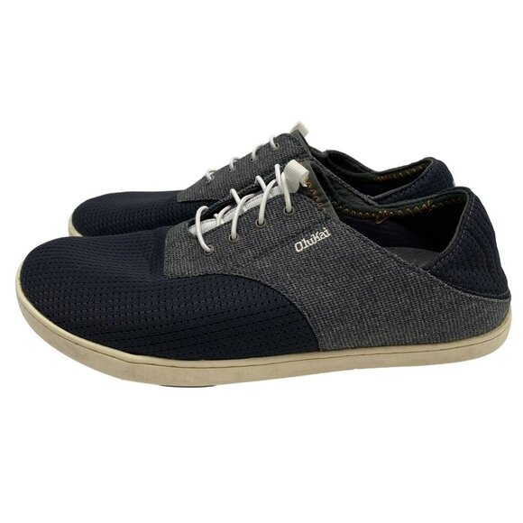 OluKai Nohea Moku Gray/White Mesh Slip-On Shoes Men's Size 9 - Picture 7 of 11
